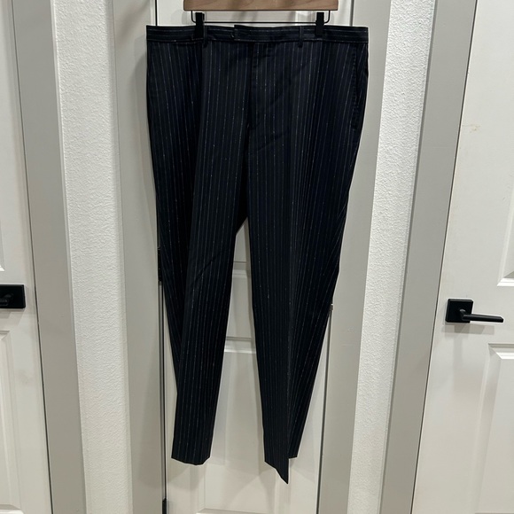 Versace Collection 2 Piece Pinstripe Double Breasted Suit Jacket Set 58 L / 48 L - Picture 10 of 13